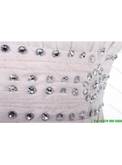 Cheap Brand New 2016 Short Light Pink Prom Dresses with Beading