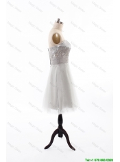 Cheap Custom Made 2016 Summer Short Prom Dress with Sequins and Belt