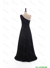 Cheap Custom Made A Line Empire Ruching Prom Dresses with Brush Train
