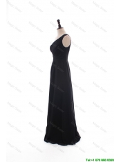Cheap Custom Made A Line Empire Ruching Prom Dresses with Brush Train