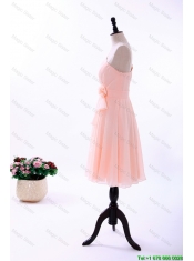 Cheap Custom Made Empire Asymmetrical Prom Dresses with Ruching