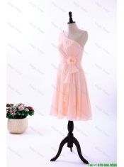 Cheap Custom Made Empire Asymmetrical Prom Dresses with Ruching