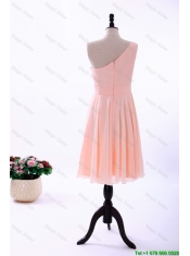 Cheap Custom Made Empire Asymmetrical Prom Dresses with Ruching