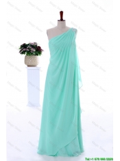 Cheap Custom Made Empire Beaded Prom Dresses in Apple Green