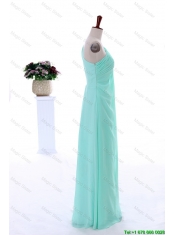 Cheap Custom Made Empire Beaded Prom Dresses in Apple Green