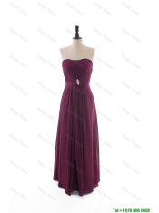 Cheap Custom Made Empire Strapless Ruching Prom Dresses with Beading