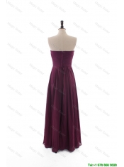 Cheap Custom Made Empire Strapless Ruching Prom Dresses with Beading