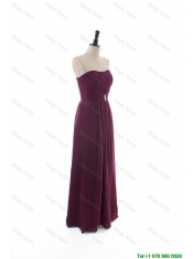 Cheap Custom Made Empire Strapless Ruching Prom Dresses with Beading