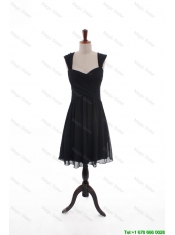 Cheap Custom Made Empire Straps Knee Length Prom Dresses with Ruching