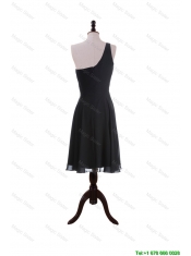 Cheap Discount One Shoulder Black Short Prom Dresses