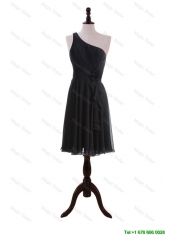 Cheap Discount One Shoulder Black Short Prom Dresses