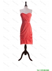 Cheap Most Popular Short Prom Dresses with Belt and Ruching