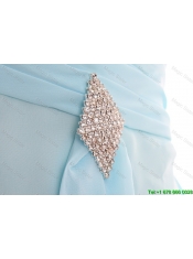 Cheap Popular Empire Strapless Ruching Prom Dresses with Beading for Holiday