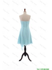 Cheap Popular Empire Strapless Ruching Prom Dresses with Beading for Holiday