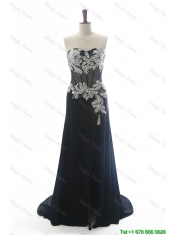 Cheap Sweetheart Beading Brush Train Prom Dresses in Purple