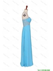 Pretty 2016 Fall Empire Strapless Prom Dresses with Beading in Baby Blue