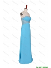 Pretty 2016 Fall Empire Strapless Prom Dresses with Beading in Baby Blue