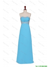 Pretty 2016 Fall Empire Strapless Prom Dresses with Beading in Baby Blue