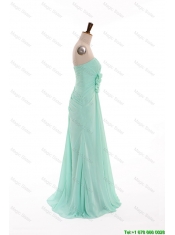 Pretty 2016 Summer Gorgeous Empire Strapless Prom Dresses with Hand Made Flowers