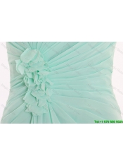 Pretty 2016 Summer Gorgeous Empire Strapless Prom Dresses with Hand Made Flowers