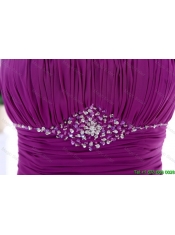 Pretty 2016 Winter Popular Empire Strapless Beaded Prom Dresses with Ruffled Layers