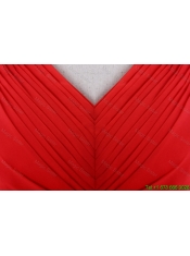 Pretty Custom Made Empire V Neck Prom Dresses with Beading and Sequins