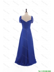 Pretty Gorgeous Empire Sweetheart Cap Sleeves Prom Dresses with Ruching