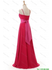 Pretty Most Popular Spaghetti Straps Long Red Prom Dress for 2016