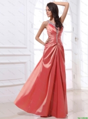 2016 New Style V Neck Beading and Ruching Prom Dresses