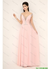 Beautiful Off the Shoulder Prom Dresses with Cap Sleeves