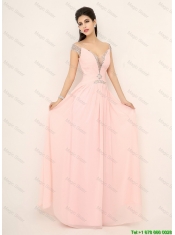Beautiful Off the Shoulder Prom Dresses with Cap Sleeves