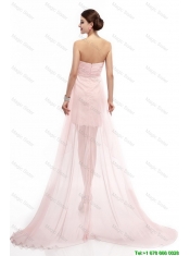 Best Selling Sweetheart Beaded Prom Gowns with High Low