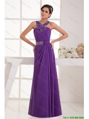 Classical Empire Straps Prom Dresses with Beading