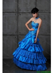 Discount A Line Sweetheart Prom Dresses with Ruffled Layers