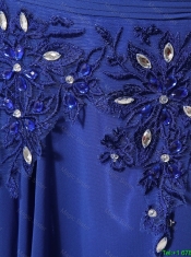 Discount Cap Sleeves Prom Dresses with Appliques and Beading