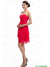 Fashionable Hand Made Flowers Prom Dresses with Sweetheart