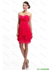 Fashionable Hand Made Flowers Prom Dresses with Sweetheart