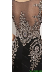 Gorgeous Mermaid Appliques and Beaded Prom Dresses in Black 158.64