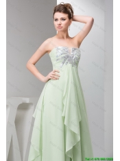 Simple Strapless Sequins Long Prom Dresses for 2016