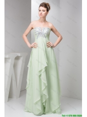 Simple Strapless Sequins Long Prom Dresses for 2016