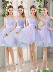 2016 Spring A Line Short Prom Dresses with Belt