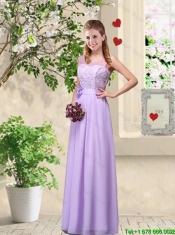 Beautiful Scoop Prom Dresses with Lace and Bowknot