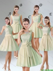 Custom Made A Line Lace Dama Dresses with Hand Made Flower