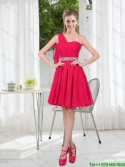 Elegant One Shoulder Short Prom Dresses for Wedding Party