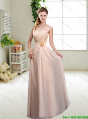 Luxurious Champagne Dama Dresses with Lace and Bowknot