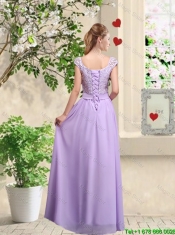 New Style Laced and Bowknot Dama Dresses with Square