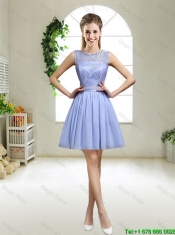 Perfect One Shoulder Appliques Junior Dresses in Lavender