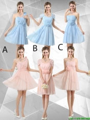 Perfect Strapless Dama Dresses with Hand Made Flowers