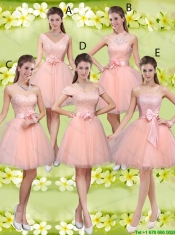Popular Strapless Mini Length Prom Dresses with Appliques and Bowknot