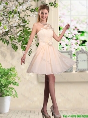 Pretty Scoop Junior Dresses with Bowknot and Appliques